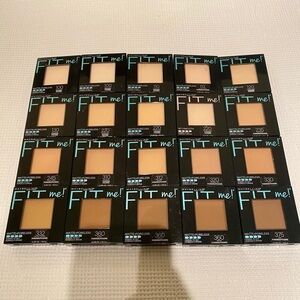 NEW Maybelline Fit me Matte + Poreless Pressed Powder Bundle of 20